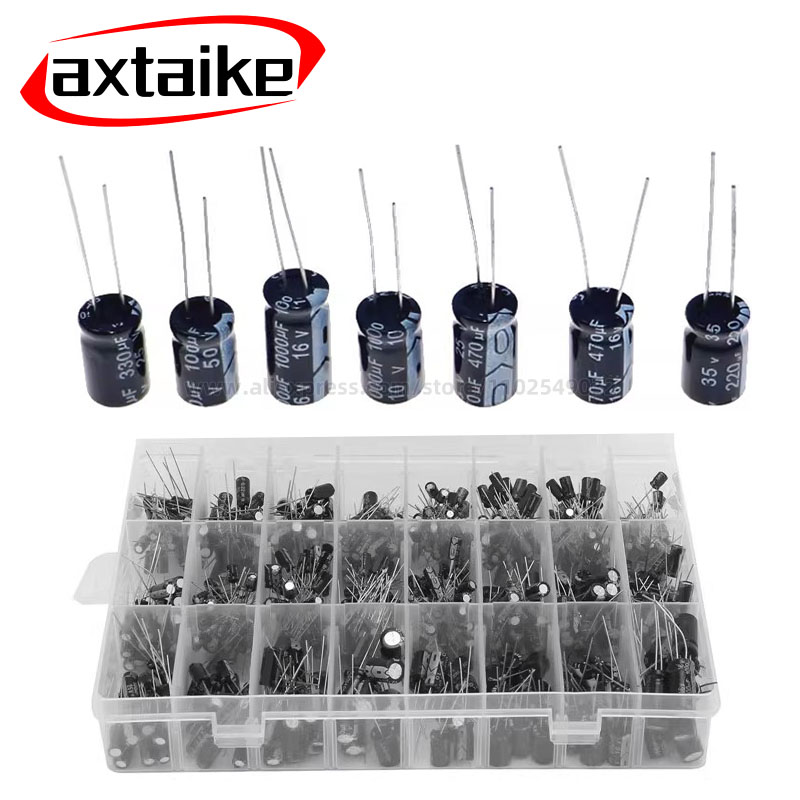 120/200/500pcs Radial Capacito - Capacitor Kit Assortment review and price