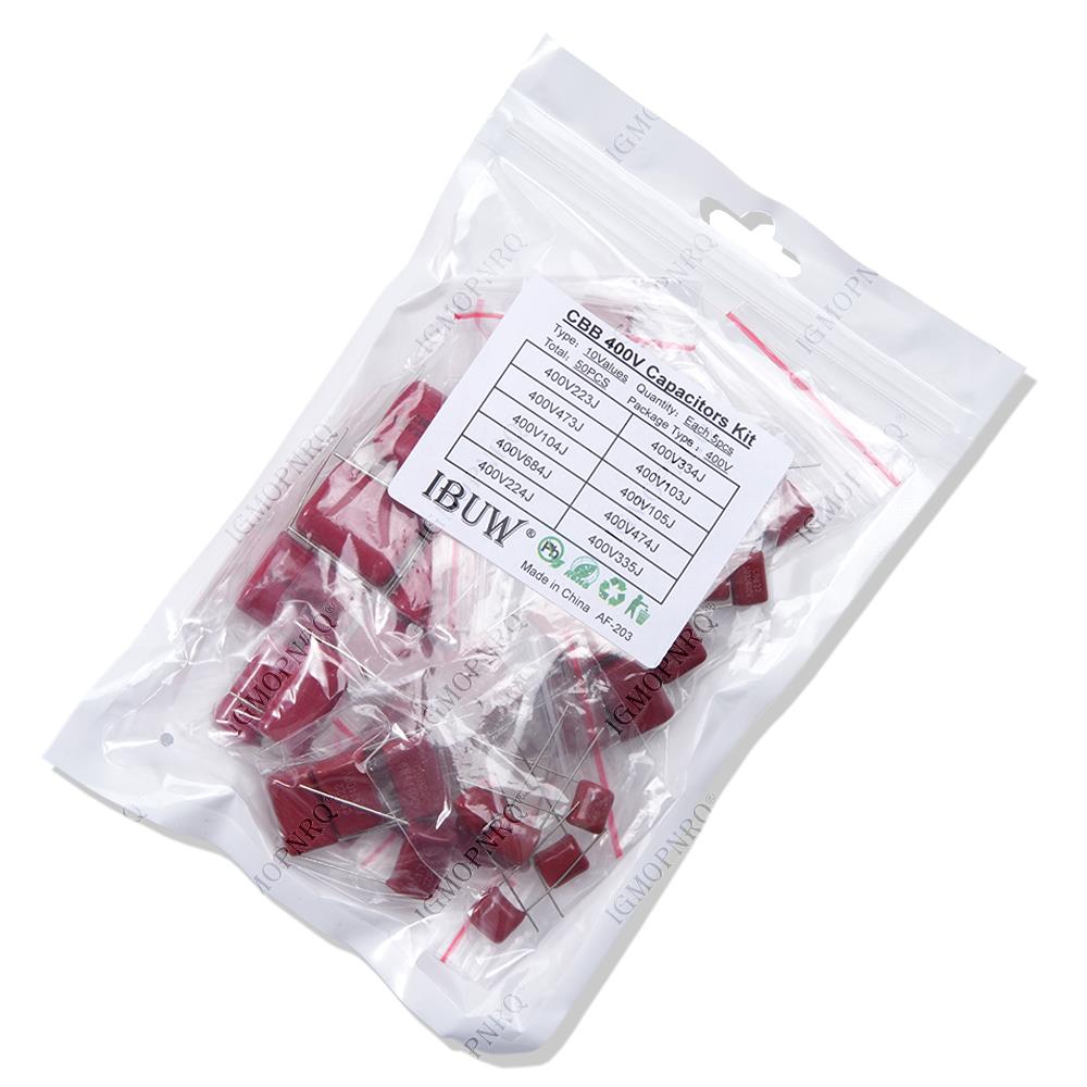 KIT 50PC=10value*5PCS Metalliz - Capacitor Kit Assortment review and price