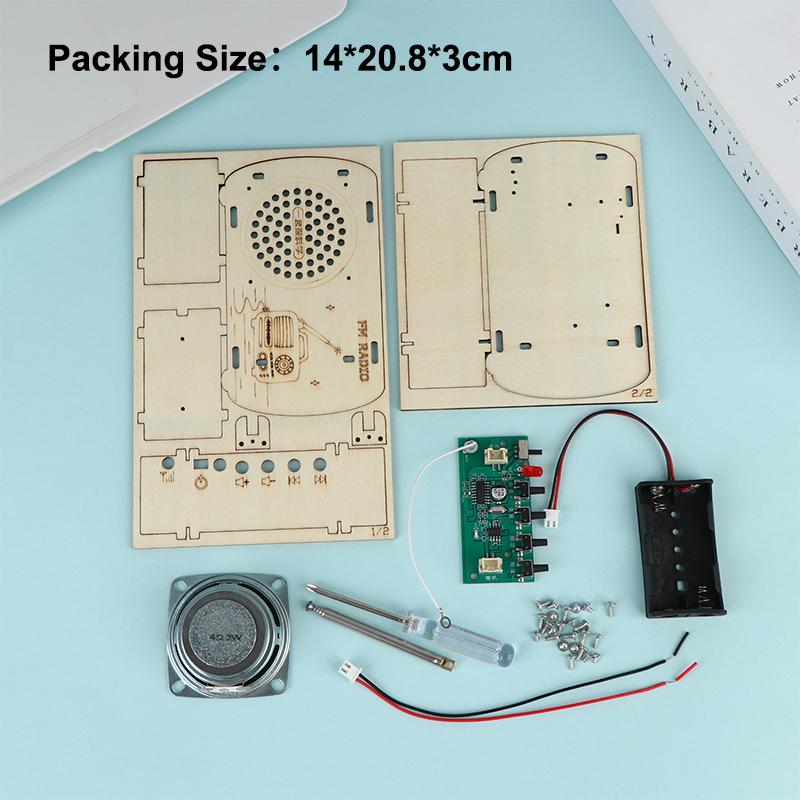 DIY Wooden FM Radio Kit Vintag - Diy Electronics Projects For Kids review and price