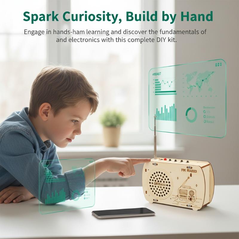 DIY Wooden FM Radio Kit Vintag - Diy Electronics Projects For Kids review and price