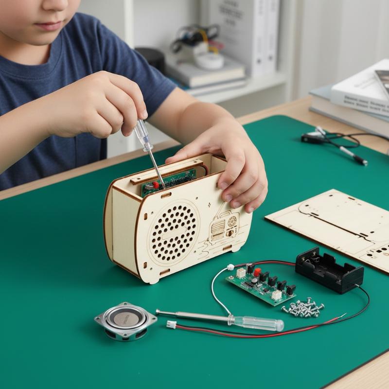 DIY Wooden FM Radio Kit Vintag - Diy Electronics Projects For Kids review and price