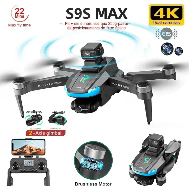 NEW S9S MAX MINI Drone 4K 2-Ax - Diy Drone Electronics review and price