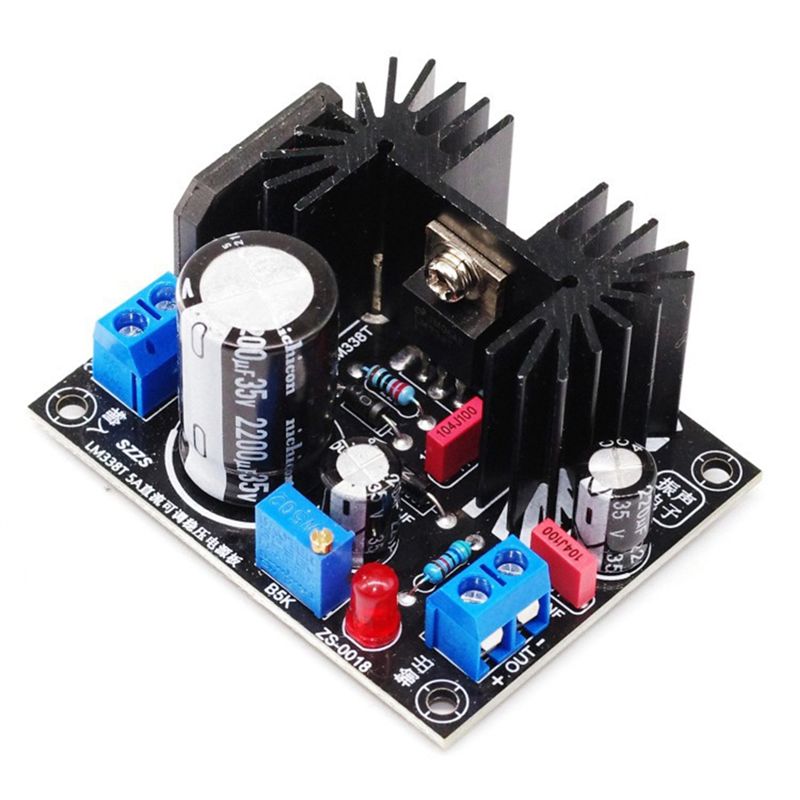 LM338 5A Output Adjustable Lin - Diy Electronics Board review and price