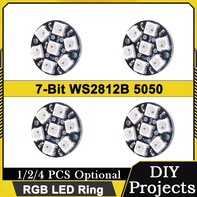7-Pixel WS2812 5050 RGB LED Ri - Diy Electronics Address review and price
