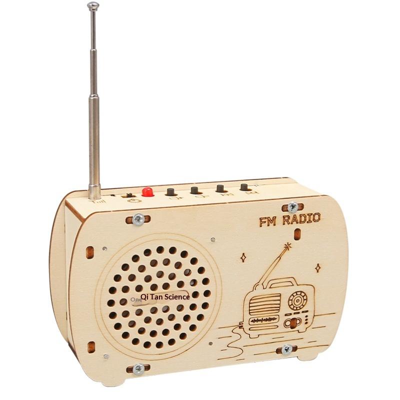 DIY Wooden FM Radio Kit Vintag - Diy Electronics Projects For Kids review and price