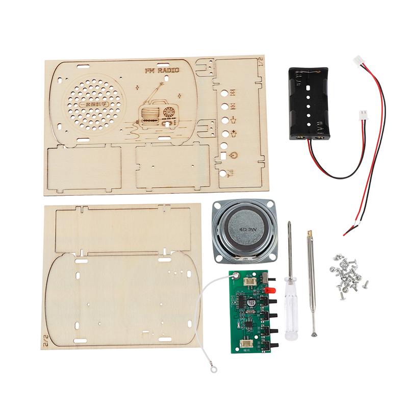 DIY Wooden FM Radio Kit Vintag - Diy Electronics Projects For Kids review and price