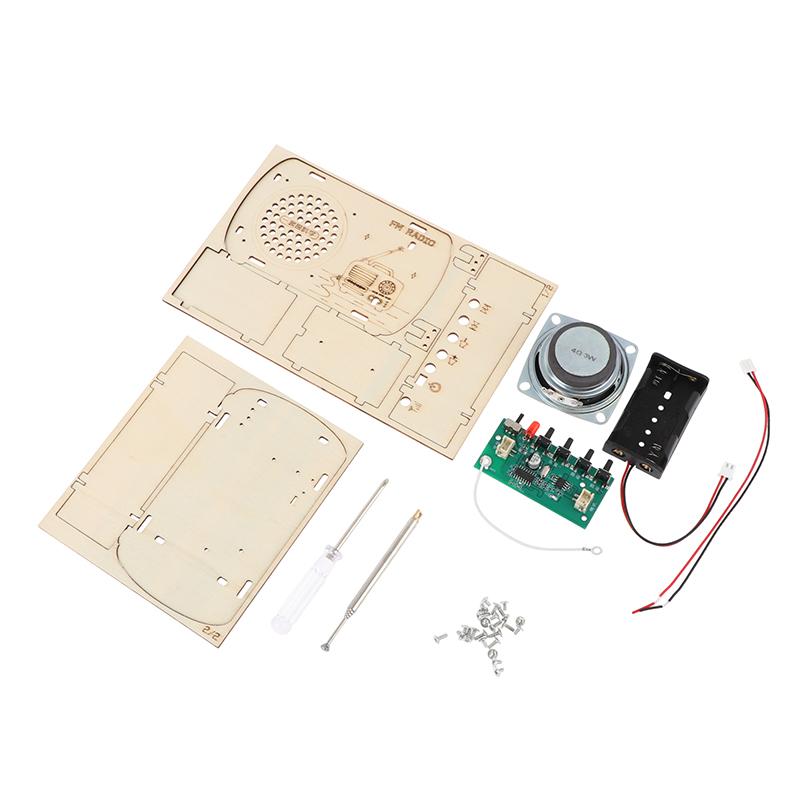 DIY Wooden FM Radio Kit Vintag - Diy Electronics Projects For Kids review and price