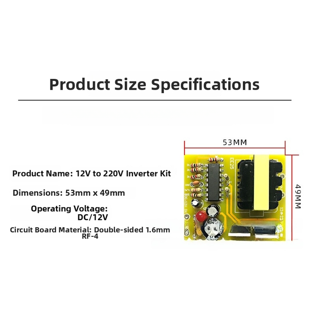 Inverter Kit DC 12V to AC 220V - Diy Electronics Project Kit review and price