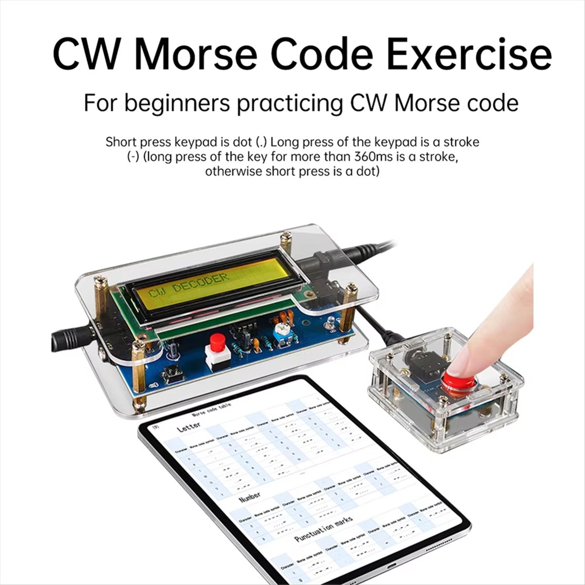 HDL DC9V CW Morse Code Decoder - Diy Electronics Board review and price