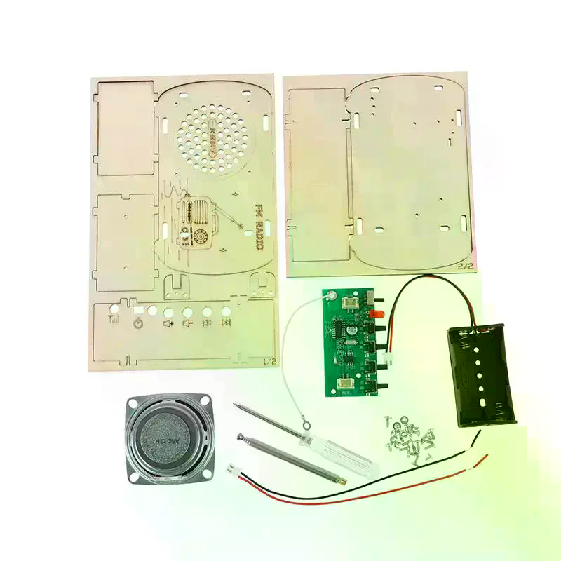 /Cna/DIY Wooden FM Radio Kit V - Diy Electronics Projects For Kids review and price