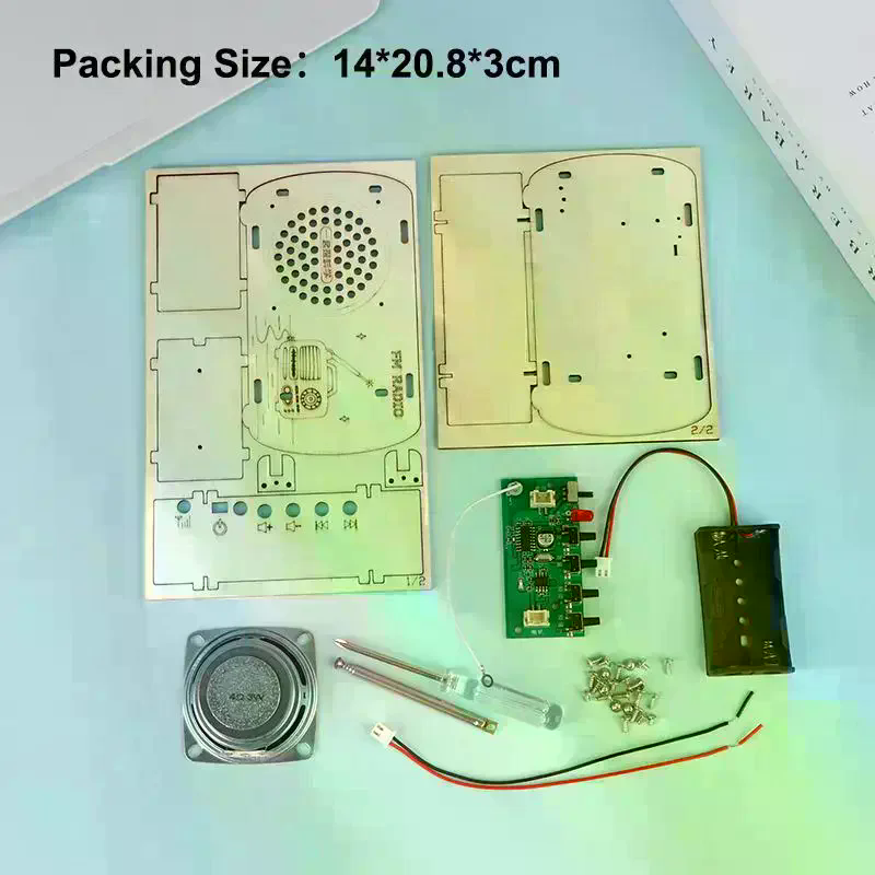 /Cna/DIY Wooden FM Radio Kit V - Diy Electronics Projects For Kids review and price